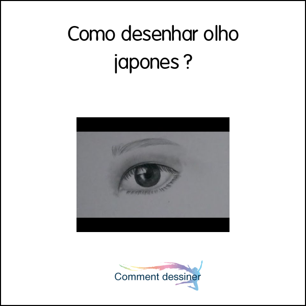 Como desenhar olho japones